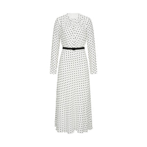 DRAPED PEAS DRESS