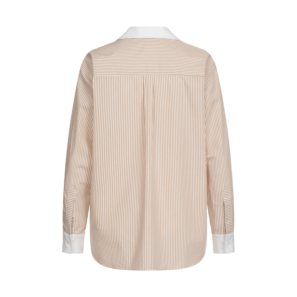 Beige striped shirt