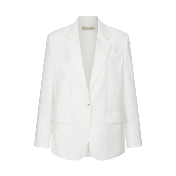 WHITE LINEN JACKET