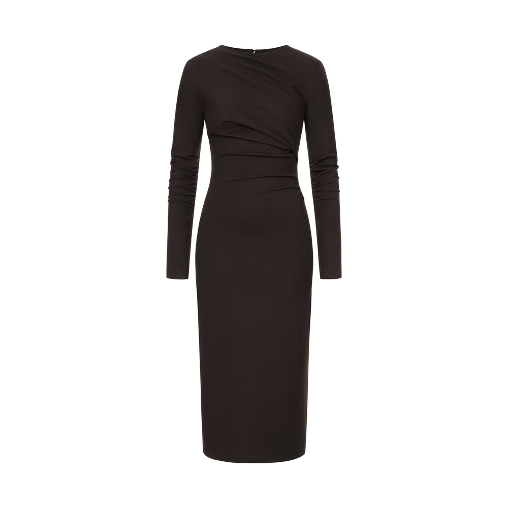 JERSEY DRESS WITH DRAPING
