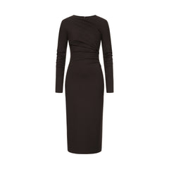 JERSEY DRESS WITH DRAPING