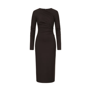 JERSEY DRESS WITH DRAPING