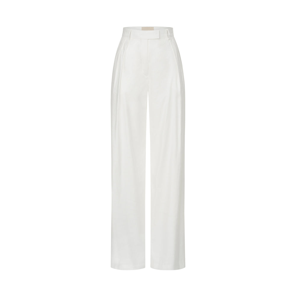 WHITE LINEN PANTS