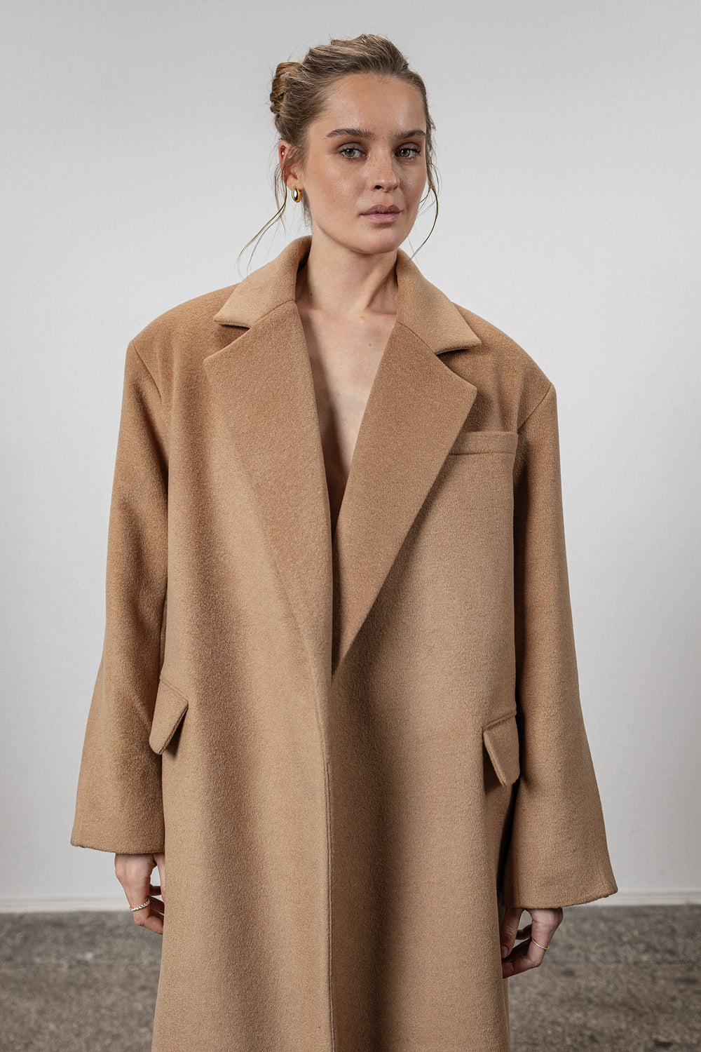 Camel insulated winter coat