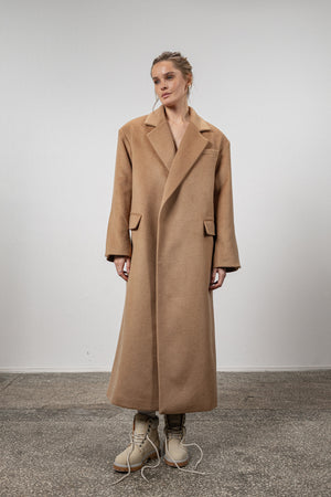 Camel insulated winter coat