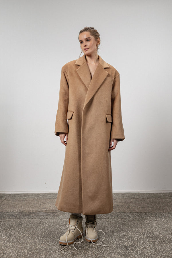 Camel insulated winter coat
