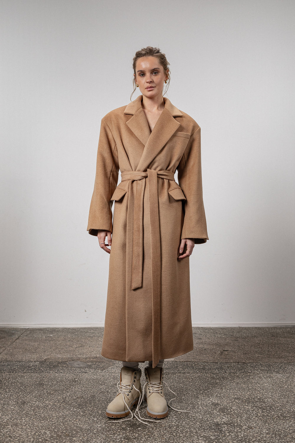 Camel insulated winter coat