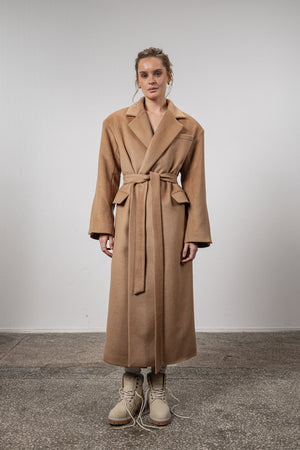 Camel insulated winter coat