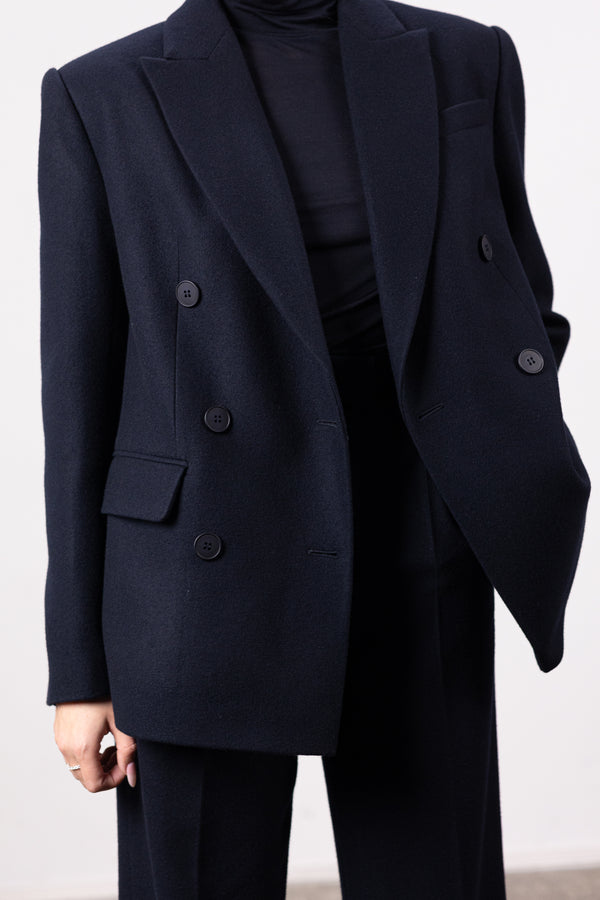 Жакет із кашеміру кольору dark navy