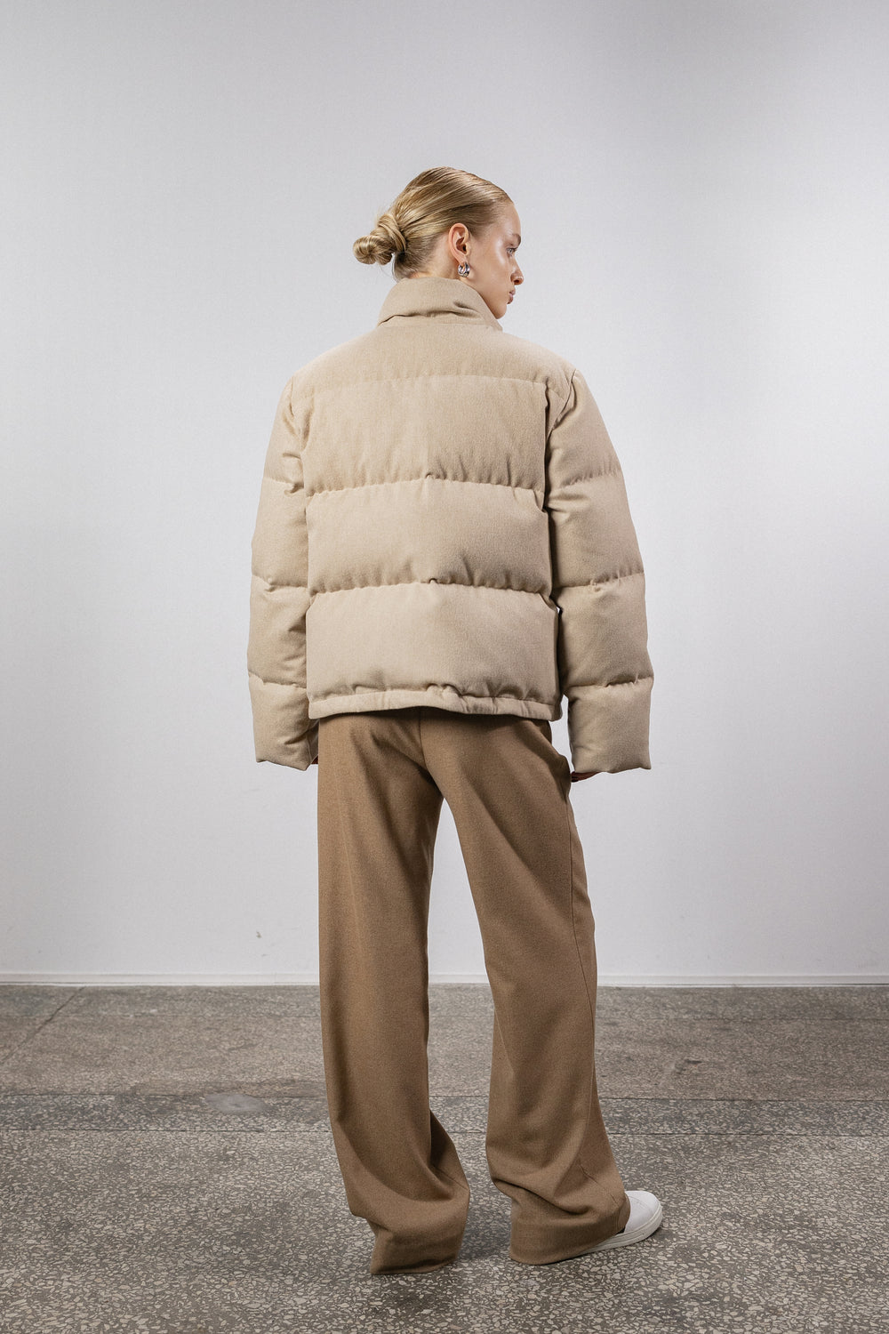 Cashmere down jacket