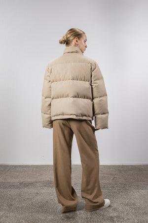 Cashmere down jacket