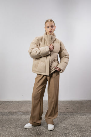 Cashmere down jacket