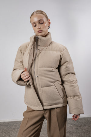 Cashmere down jacket
