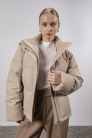 Cashmere down jacket