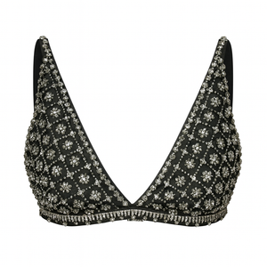 Топ чорний в каміння