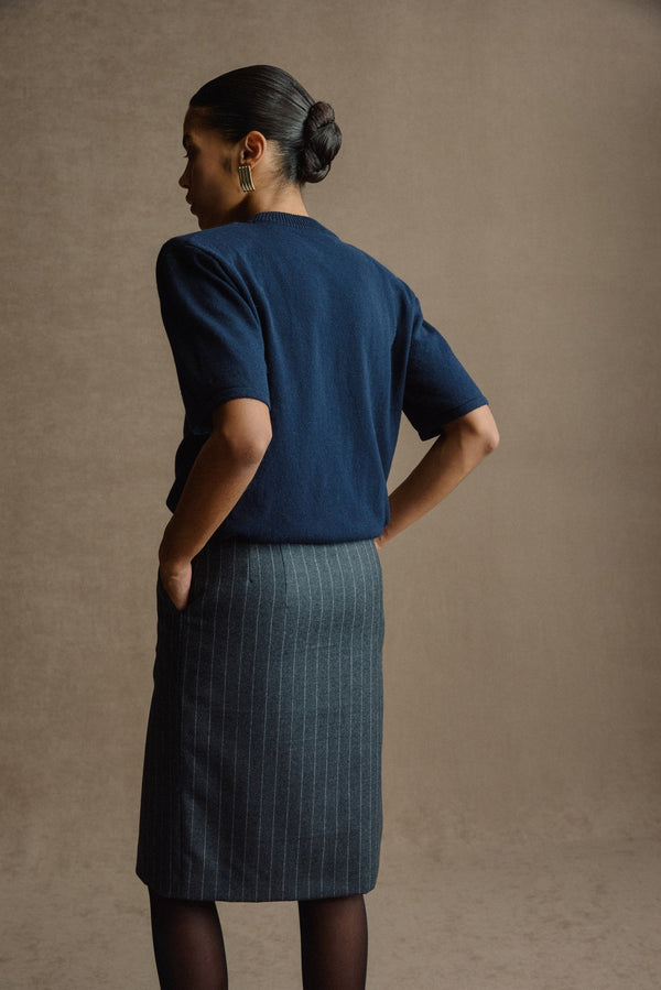 Спідниця Grey Wool Stripe