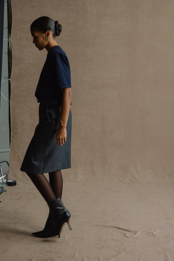 Спідниця Grey Wool Stripe