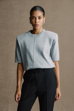 В’язана футболка Essentia Knit Сіра
