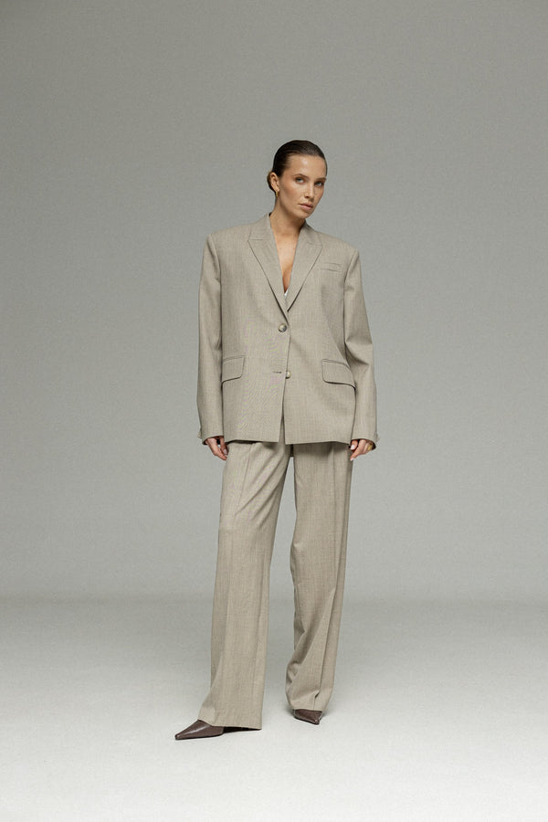 TAUPE MELANGE JACKET 