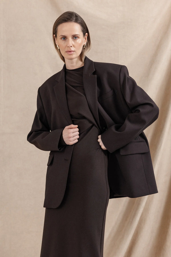 JERSEY DRESS WITH DRAPING