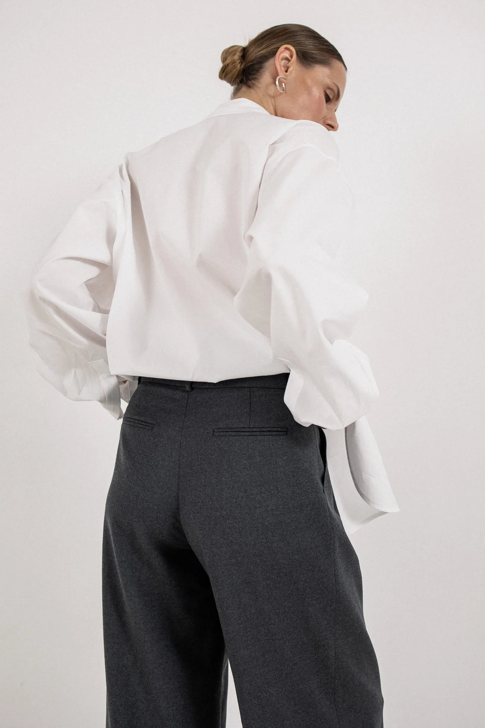 GREY CASHMERE PANTS