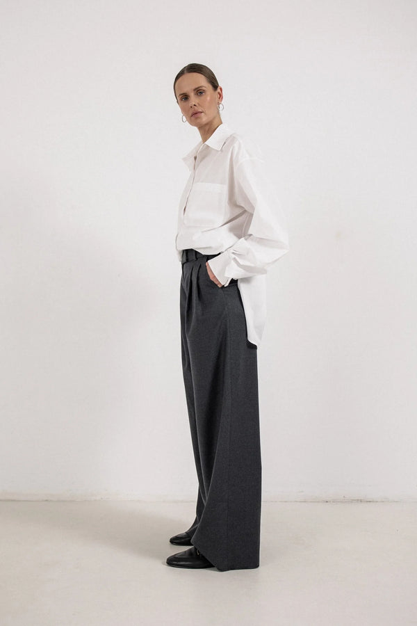 GREY CASHMERE PANTS
