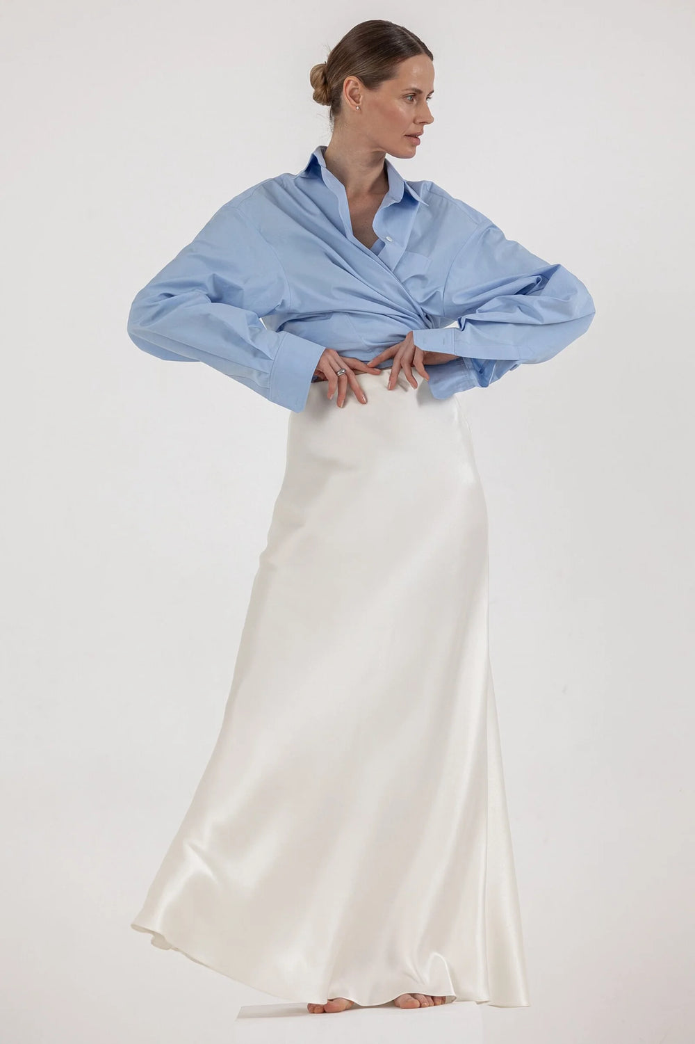 SILK MAXI SKIRT